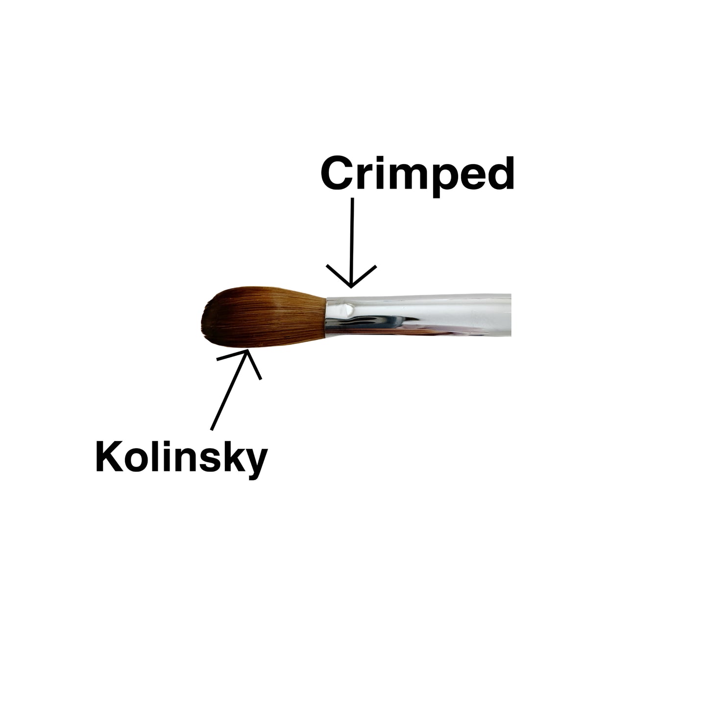 03-Kolinsky Acrylic Brush Metal Handle #16