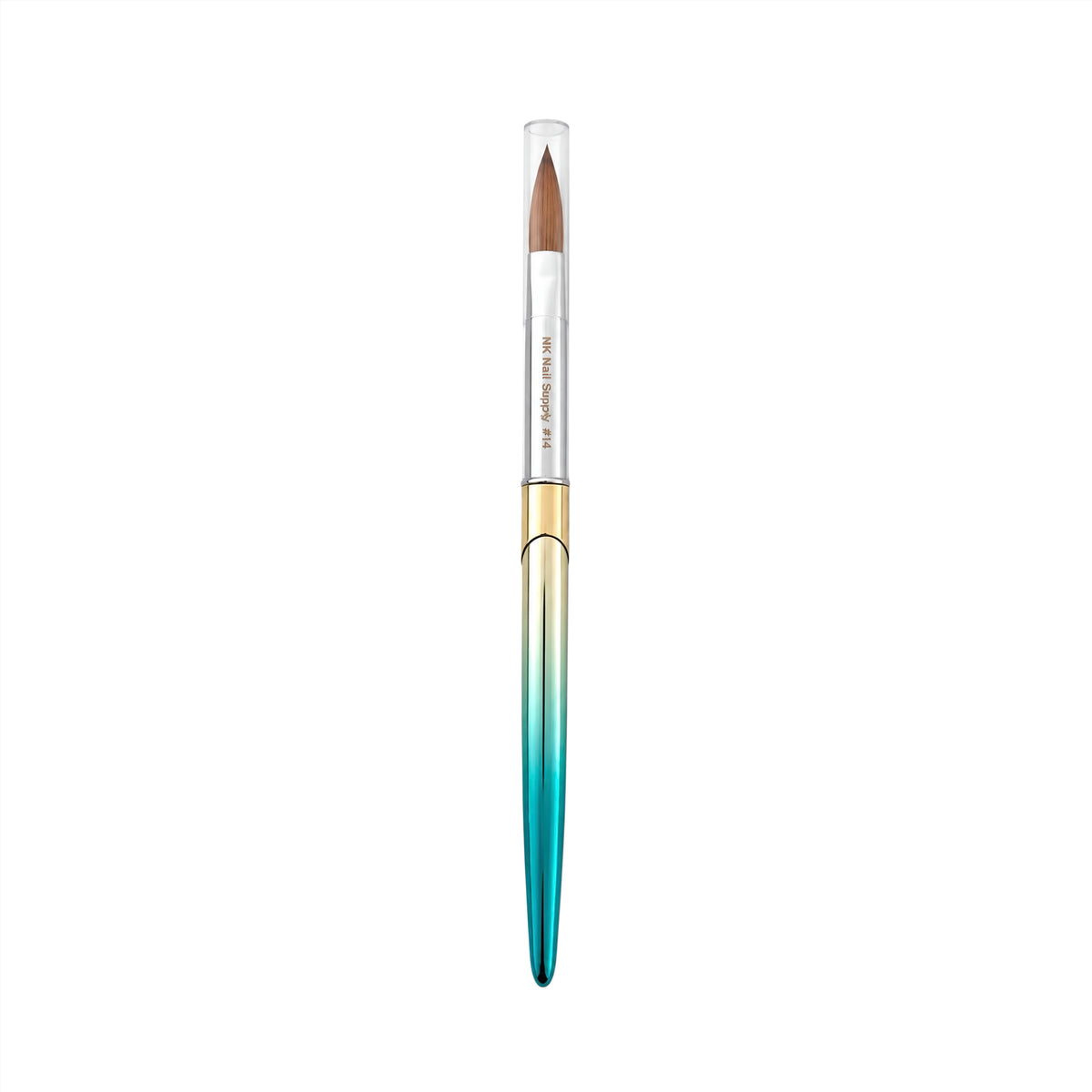 002 - Kolinsky Acrylic Brush Metal Blue-Gold Handle #6, #14, #16, #18, #20