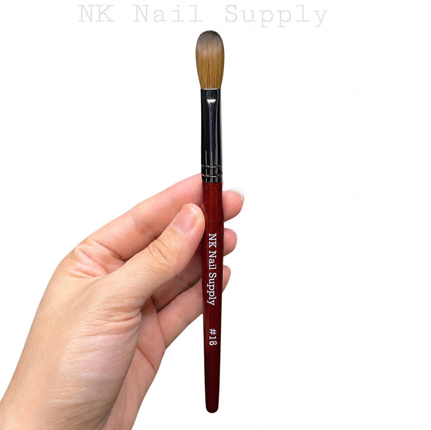 004 - Kolinsky Acrylic Brush Wood Handle #14, #16, #18