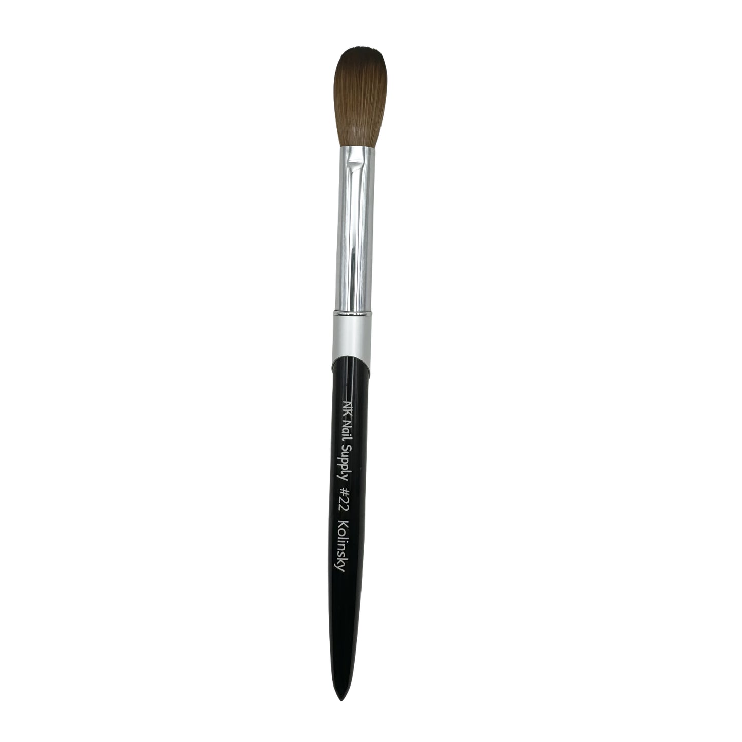 001 - Kolinsky Acrylic Brush Metal Black Handle #16, #20, #22
