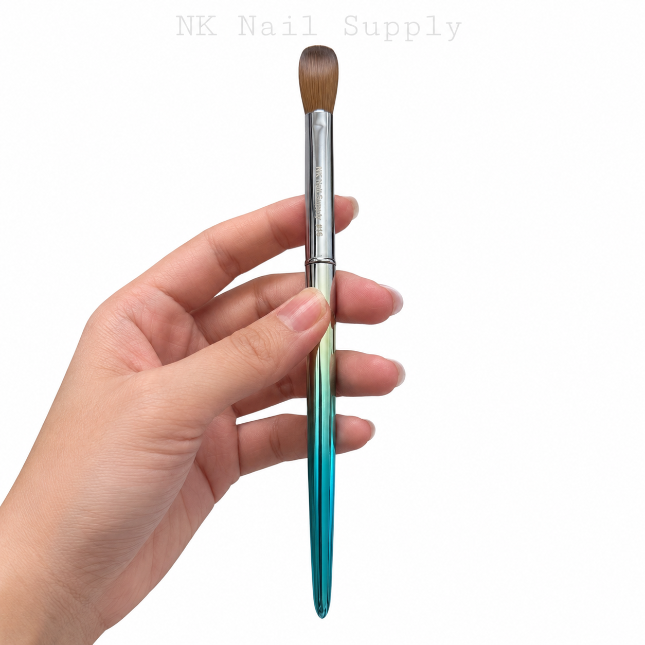 002 - Kolinsky Acrylic Brush Metal Blue-Gold Handle #6, #14, #16, #18, #20
