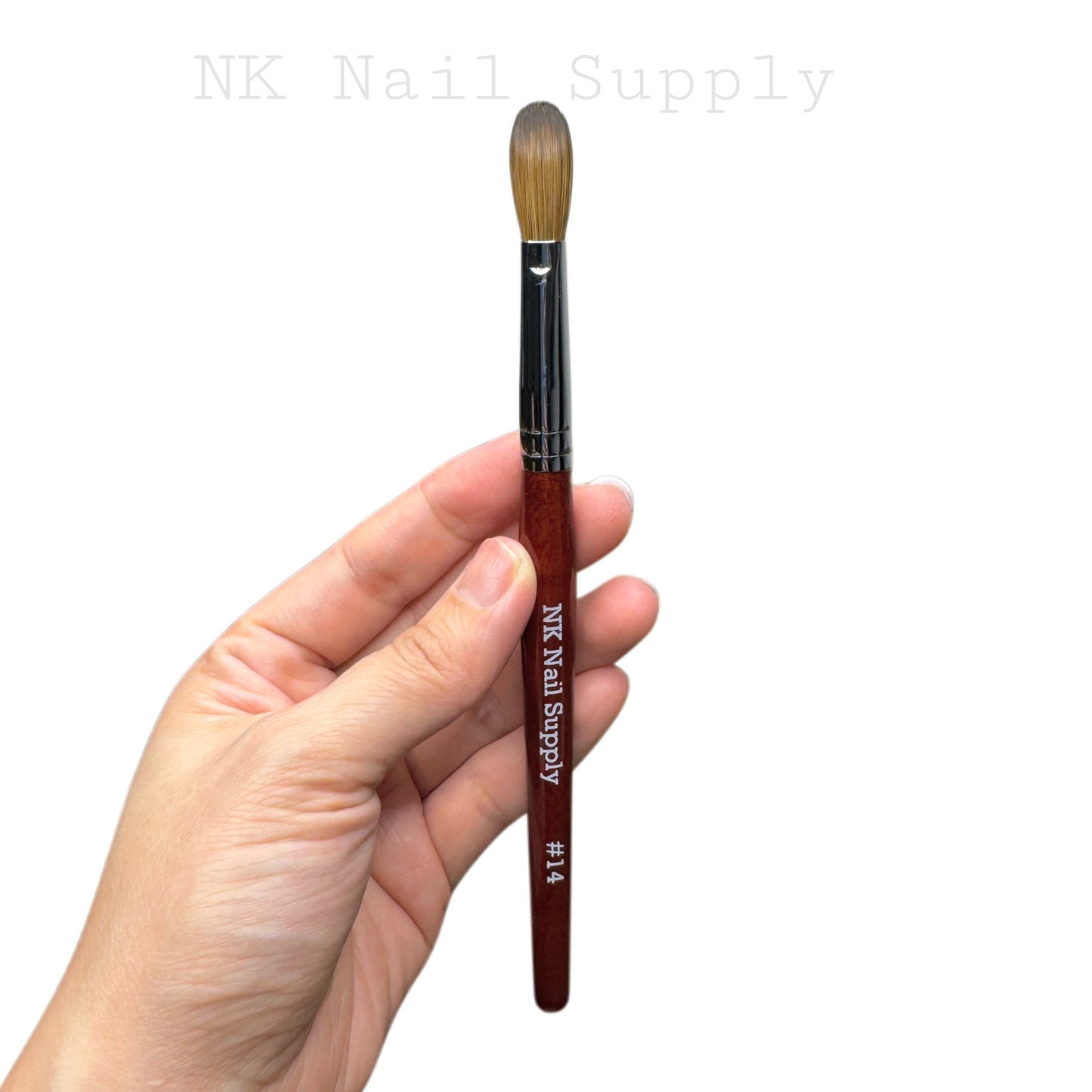 004 - Kolinsky Acrylic Brush Wood Handle #14, #16, #18