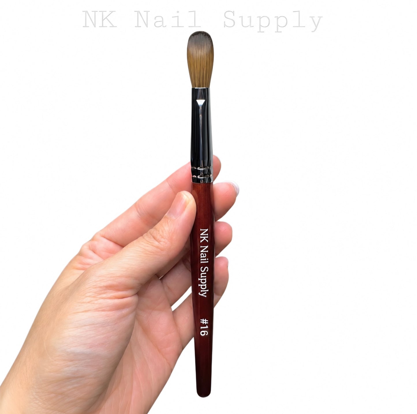 004 - Kolinsky Acrylic Brush Wood Handle #14, #16, #18
