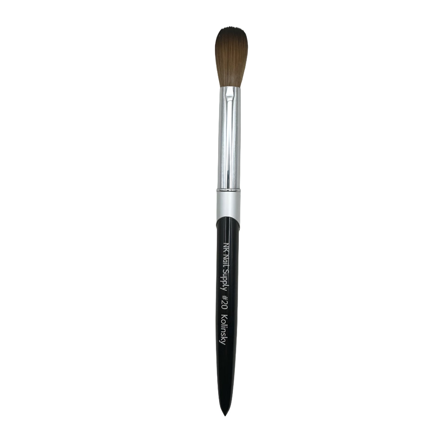 001 - Kolinsky Acrylic Brush Metal Black Handle #16, #20, #22